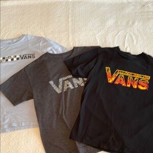 Vans Kids Graphic T-Shirts - Black, Gray, White